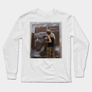 A work in progress - Artist at work - Australian Artist Avril Thomas Long Sleeve T-Shirt